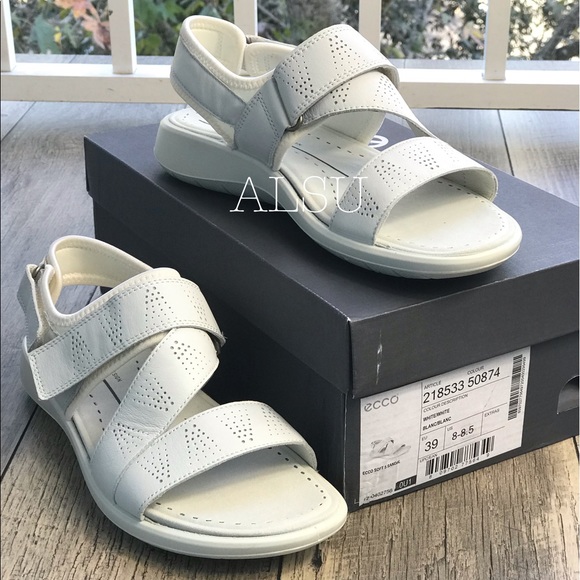 Ecco Shoes - NWT ECCO Soft 5 Cross Strap Sandal White W AUTHENT